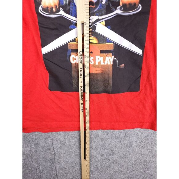 Child's Play 2 Chucky Shirt Men's Medium Movie Promo Graphic 2 Sided Horror Film - Picture 5 of 6